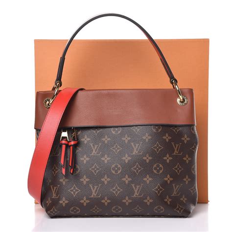 LOUIS VUITTON Monogram Tuileries Besace Caramel Rouge 